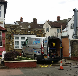 Jetting blocked drains in Roslin Way, Sundridge Park, Bromley BR1